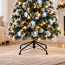Árvore de Natal com Fibra Ótica e LED com Estrela - 600 Galhos Bivolt