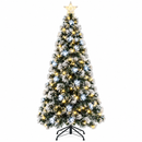 Árvore de Natal com Fibra Ótica e LED com Estrela - 600 Galhos Bivolt