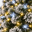 Árvore de Natal com Fibra Ótica e LED com Estrela - 600 Galhos Bivolt