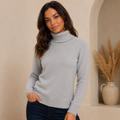 Blusa Cacharrel Feminina Gola Alta Tricô Inverno | CozyLayer