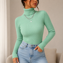Blusa Feminina Gola Alta Tricô Premium para Inverno | NordicStyle