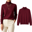 Blusa Feminina Tricô Manga Longa Gola Alta para Inverno | CozyEssentials