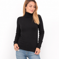 Blusa Feminina de Tricô Gola Alta Cacharrel Básica para Inverno | CozyEssence