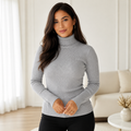 Blusa de Frio Cacharrel Feminina Gola Alta Tricô | WinterEssence