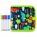Caderno de Desenho Apagável Infantil Reutilizável com Canetinhas