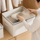 Caixa Organizadora de Roupas com Visor Transparente e Zíper