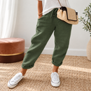 Calça Feminina Reta Soltinha com Bolsos e Cintura Baixa