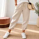 Calça Feminina Reta Soltinha com Bolsos e Cintura Baixa