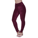 Calça Legging Feminina Flanelada de Veludo de Inverno