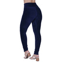 Calça Legging Feminina Flanelada de Veludo de Inverno