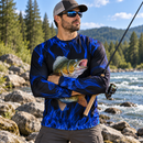 Camisa de Pesca Masculina Proteção UV Manga Longa