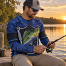 Camisa de Pesca Masculina Proteção UV Manga Longa