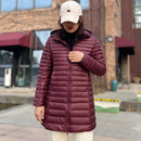 Casaco Feminino de Inverno Acolchoado de Algodão