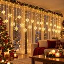 Cascata Pisca Pisca Floco de Neve 2,5m com 138 LEDs e 8 Funções