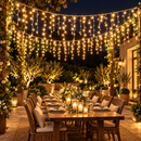 Cascata de Natal 400 LEDs 10 Metros com 8 Funções