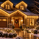 Cascata de Natal 400 LEDs 10 Metros com 8 Funções