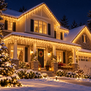 Cascata de Natal 400 LEDs 10 Metros com 8 Funções à Prova d'Água