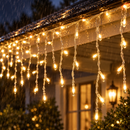 Cascata de Natal 400 LEDs 10 Metros com 8 Funções à Prova d'Água