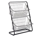 Cesto Organizador Duplo de Cozinha de Inox | DuoOrganize