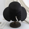 Chapéu Feminino de Verão com Laço e Aba Larga