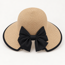 Chapéu Feminino de Verão com Laço e Aba Larga