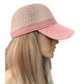 Chapéu Boné Feminino de Palha Aba Curva para Praia