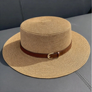 Chapéu Feminino Praia de Palha com Faixa Elegante