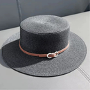 Chapéu Feminino Praia de Palha com Faixa Elegante