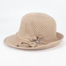 Chapéu Feminino de Palha Aba Média para Praia