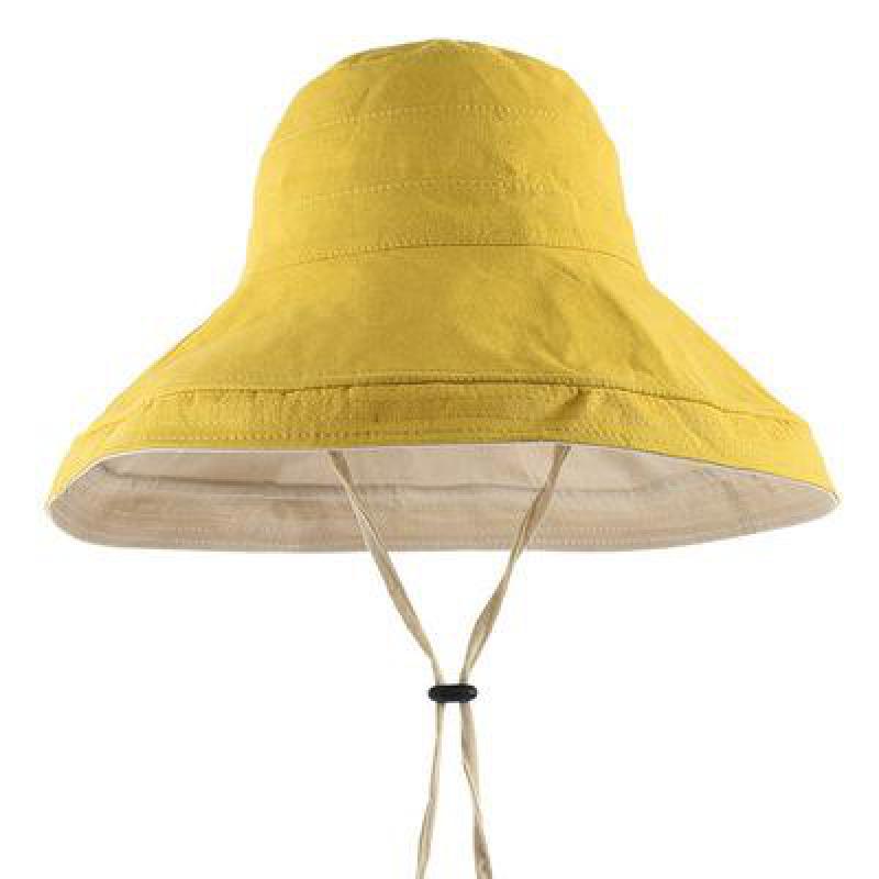 Chapéu Feminino de Verão com Aba Larga Dupla Face Dobrável
