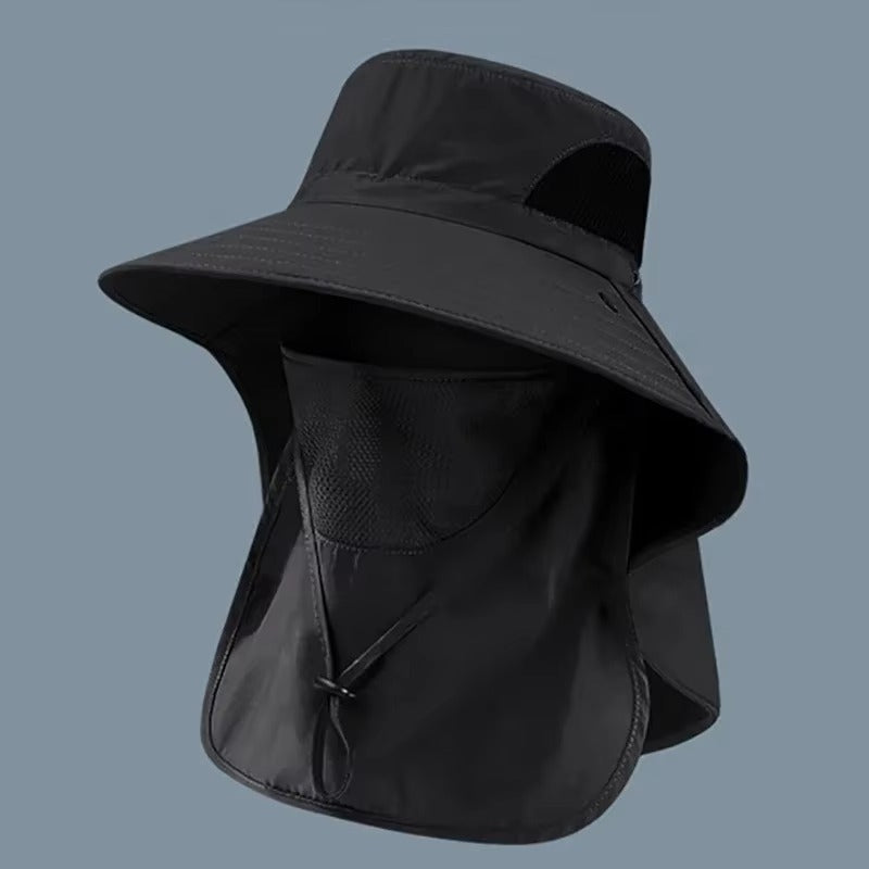 Chapéu Unissex de Verão com Proteção UV e Protetor de Pescoço