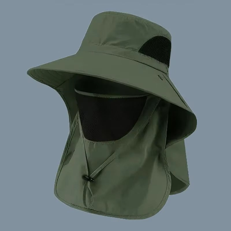 Chapéu Unissex de Verão com Proteção UV e Protetor de Pescoço