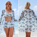 Conjunto Biquíni 3 Peças com Saída de Praia Kimono
