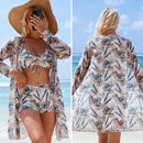 Conjunto Biquíni 3 Peças com Saída de Praia Kimono