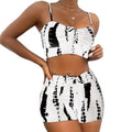 Conjunto Biquíni Feminino Cintura Alta Estilo Boxer Estampado