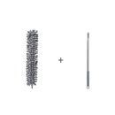 Conjunto de Espanador de Microfibra com Haste Extensível