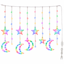 Cortina Pisca Pisca LED 3m para Natal - 8 Funções RGB ou Branco Quente