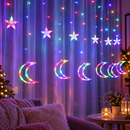Cortina Pisca Pisca LED 3m para Natal - 8 Funções RGB ou Branco Quente
