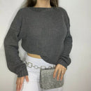 Cropped Feminino Fang com Manga Longa para Inverno