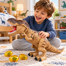 Dinossauro de Brinquedo Elétrico T-Rex com Luz, Som e Névoa