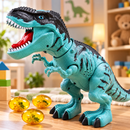 Dinossauro de Brinquedo Elétrico T-Rex com Luz, Som e Névoa