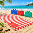 Esteira de Praia Dobrável que Vira Bolsa 170x90cm