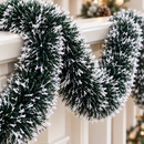 Festão de Natal Nevado 2 Metros para Decoração - Kit 5 Unidades (10m)