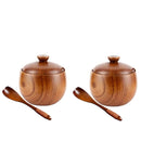 Frasco Vintage para Especiarias em Madeira