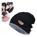 Gorro de Lã Masculino Forrado com Pelúcia para Inverno
