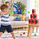 Jogo de Alvo Infantil com Bolinhas de Espuma e 6 Alvos - 17 Peças
