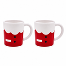 Kit 2 Canecas de Porcelana Papai Noel 3D 330ml