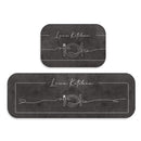 Kit 2 Tapetes Estampados para Cozinha Antiderrapante