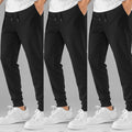 Kit 3 Calças Masculino de Moletom Jogger Flaneladas