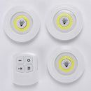 Kit 3 Lâmpadas Led Sem Fio com Controle Remoto